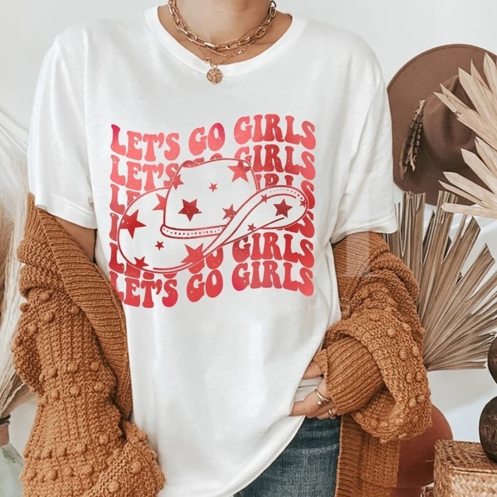 Let's Go Girls Shirt, Shania Tour Cowgirl Shirt, Nashville Bachelorette Shirt - Picture 1 of 4